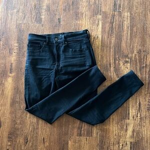 EXPRESS black high rise skinny jeans